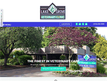 Tablet Screenshot of lakegrovevet.com